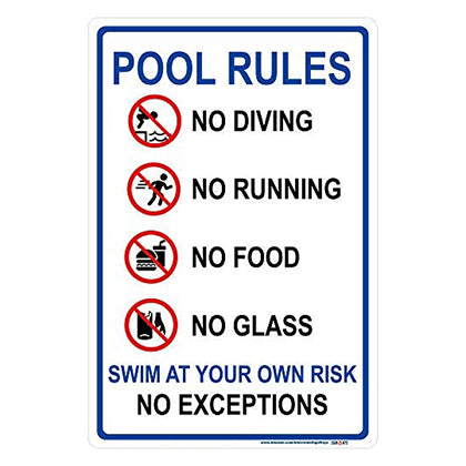 Pool and Water Activity – Signs By SignWays