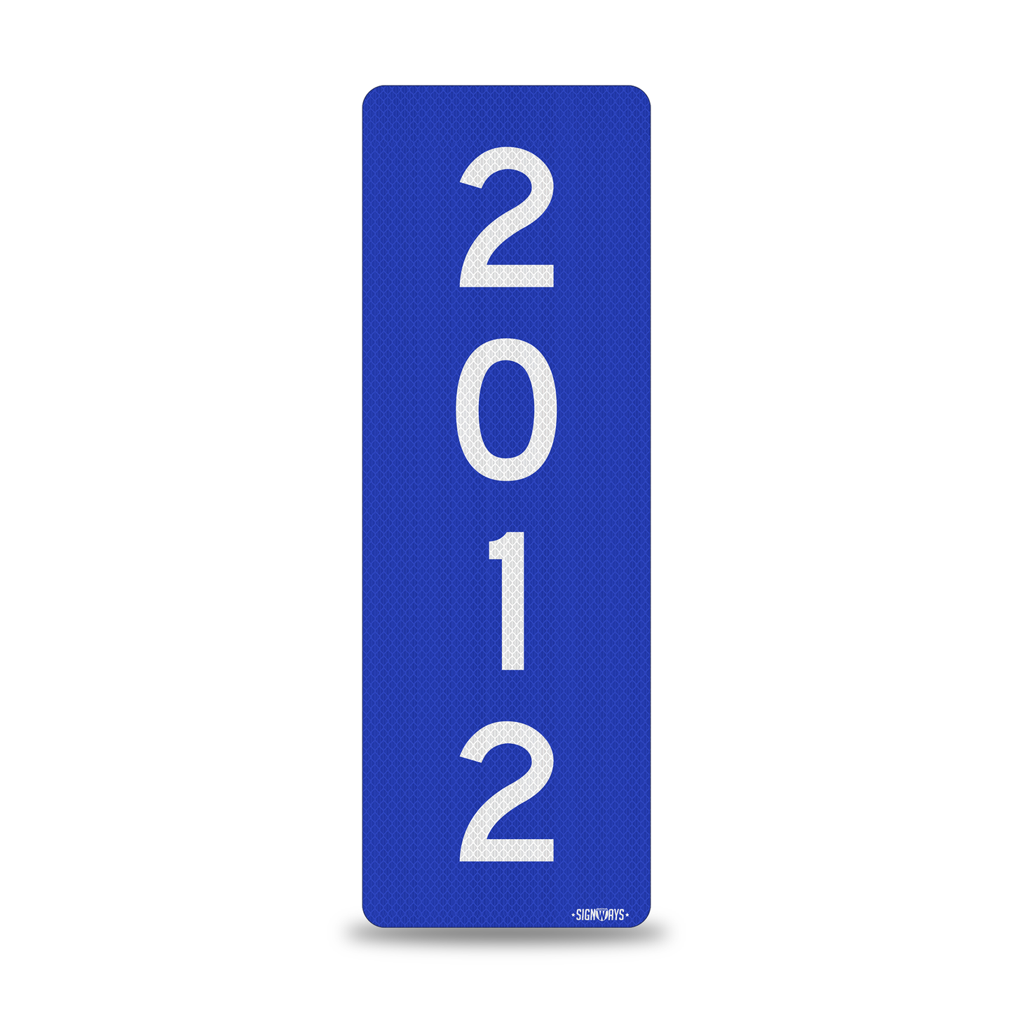 SignWays 911 Address Reflective Signs | Custom Double-Sided House Numbers Vertical