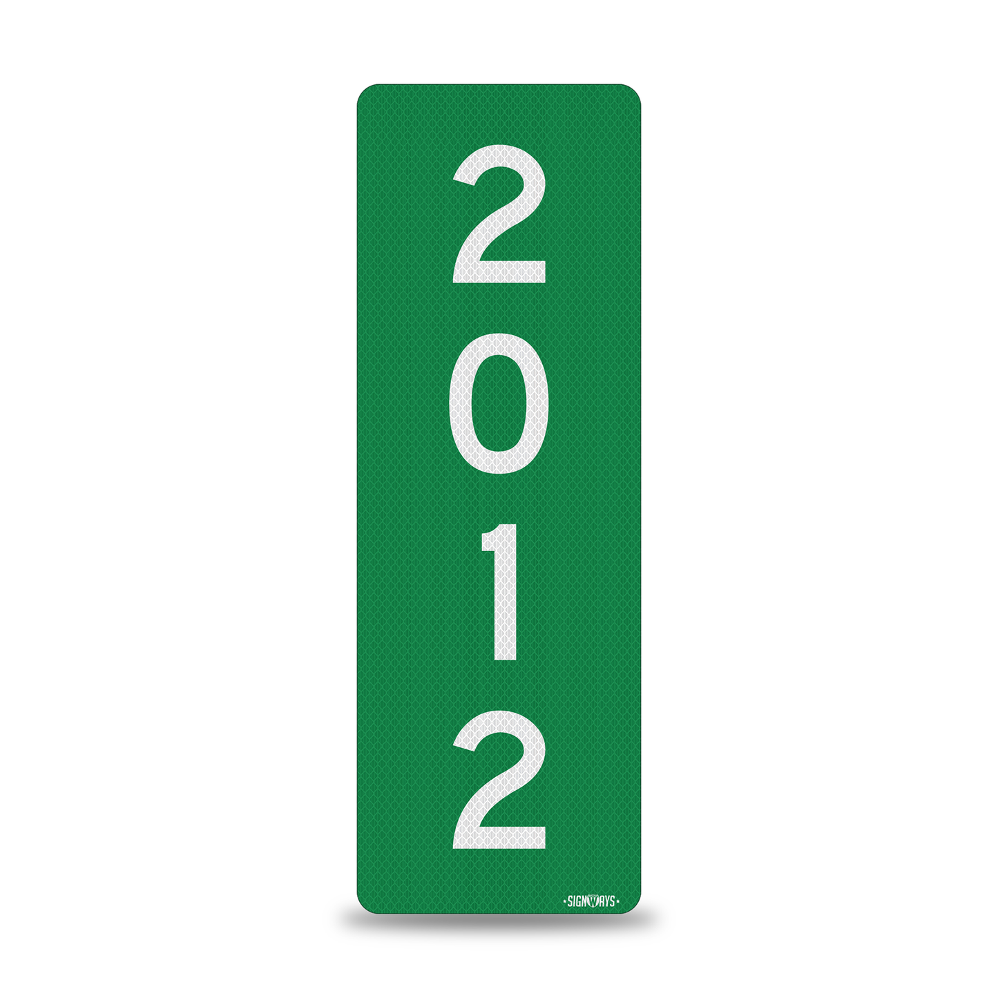 SignWays 911 Address Reflective Signs | Custom Double-Sided House Numbers Vertical