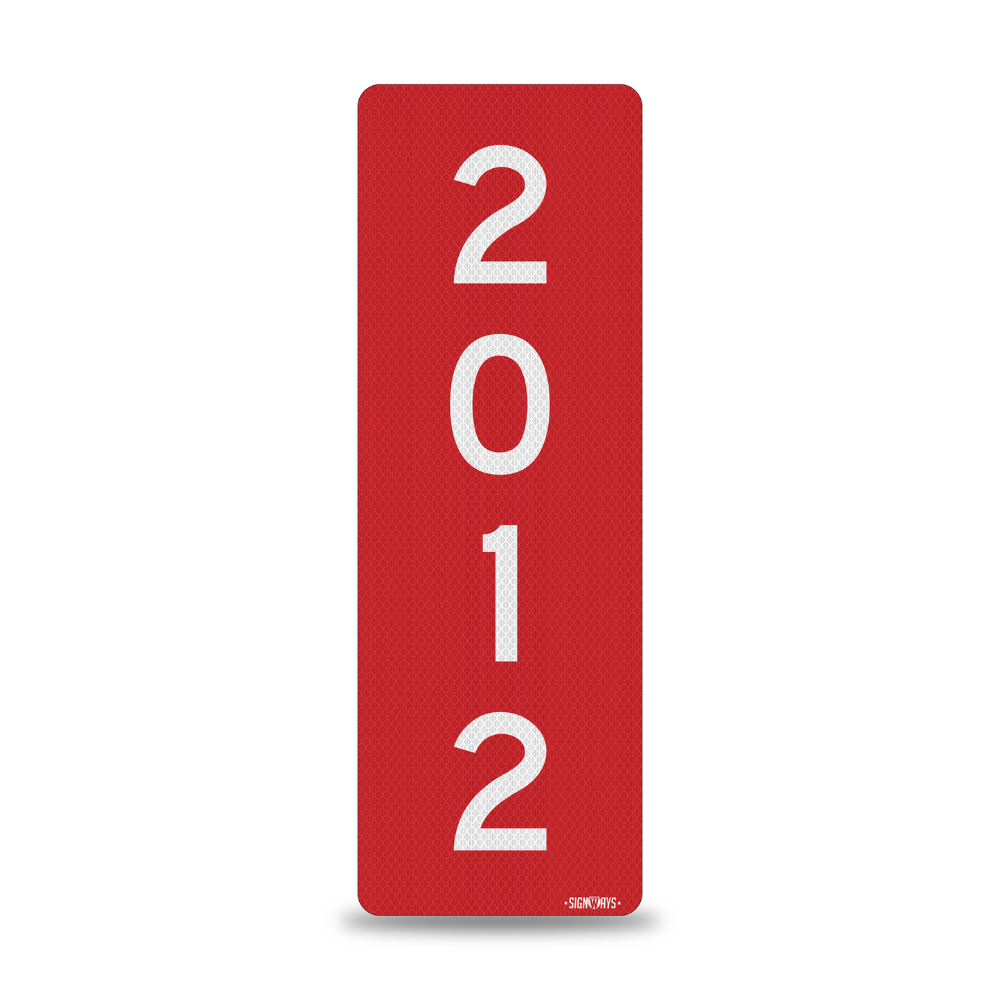 SignWays 911 Address Reflective Signs | Custom Double-Sided House Numbers Vertical