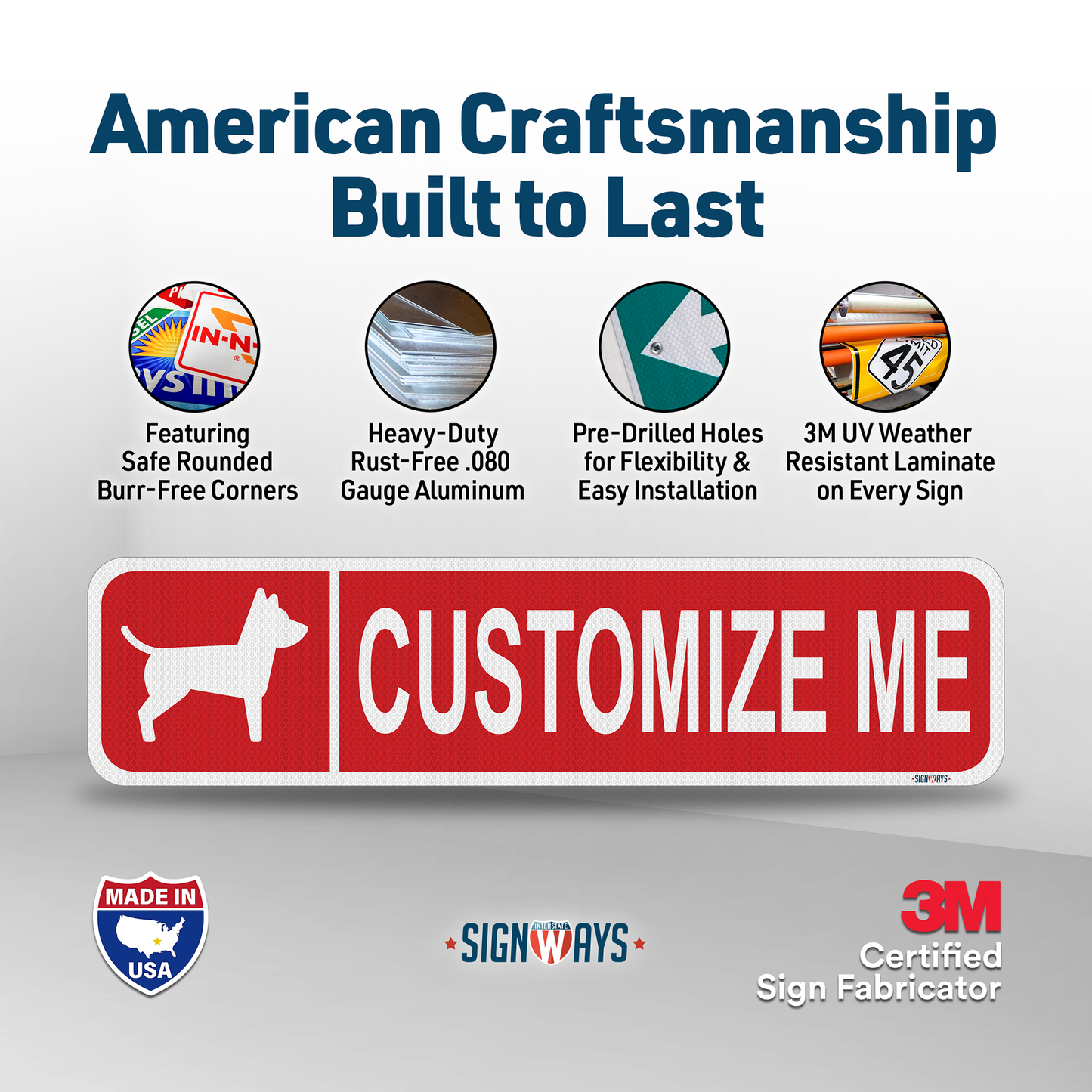 Street Signs Customized Dog | Personalized Street Sign | Color, Symbol, Font, Words 24x6”