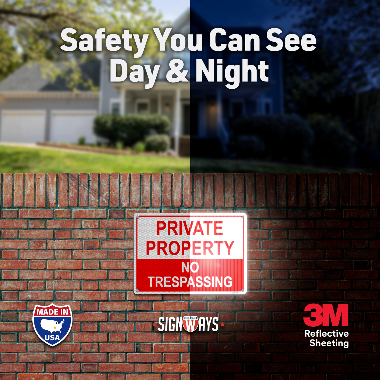 No Hunting or Trespassing Signs, No Fishing Signs | Yellow / Black 12x12”