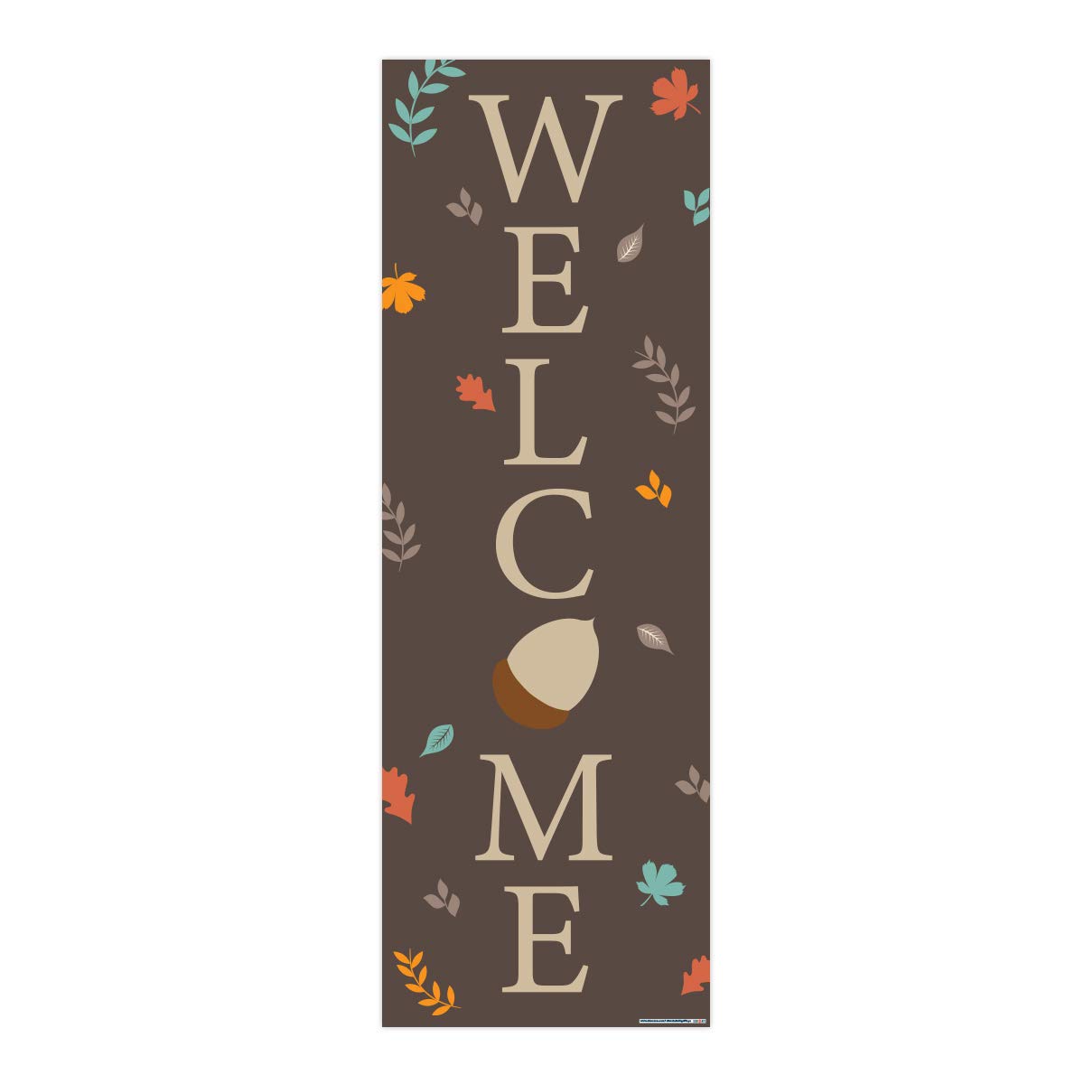 Fall Themed Welcome Vertical Sign