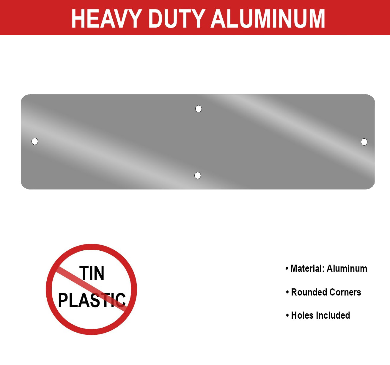 Customizable Single-Sided (Black Lettering) Street Sign