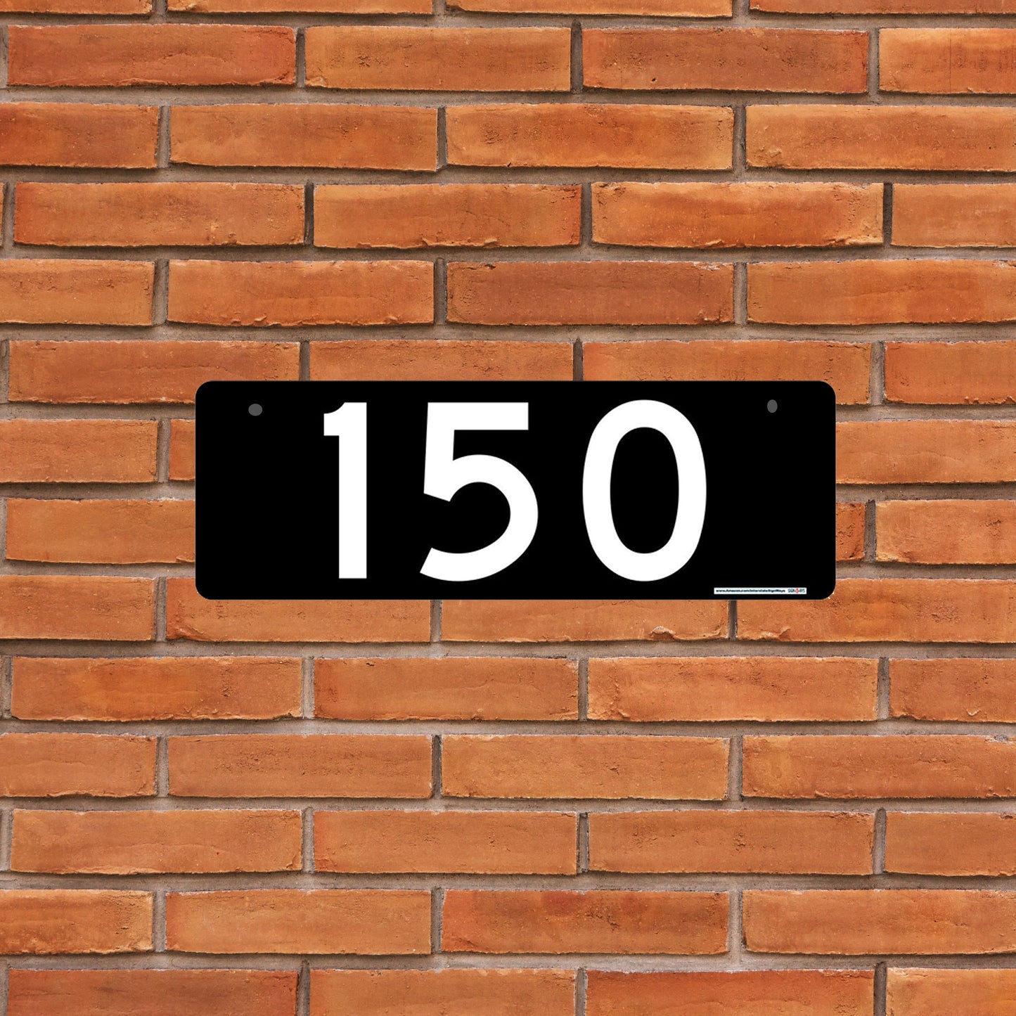 Customizable Emergency Address Single-sided Horizontal Sign