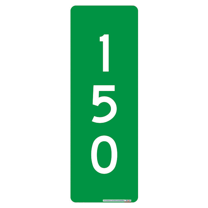 Interstate Signways 911 vertical single sided green sign