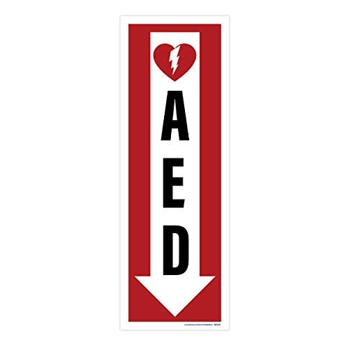 AED Automated External Defibrillator Location Sign