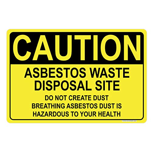 Caution Asbestos Dust Hazard Sign