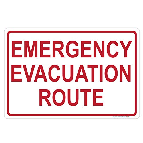 Emergency Evacuation Route Sign