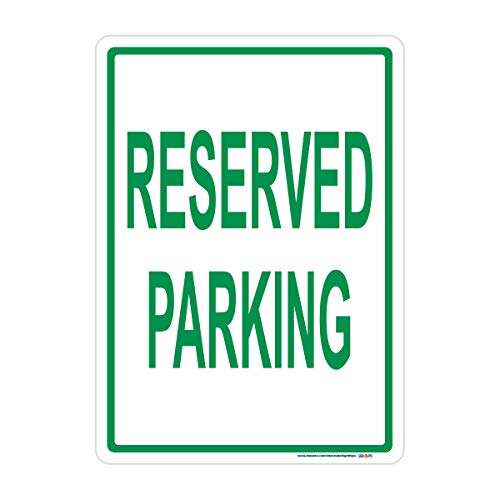 Green Reserved Parking Sign