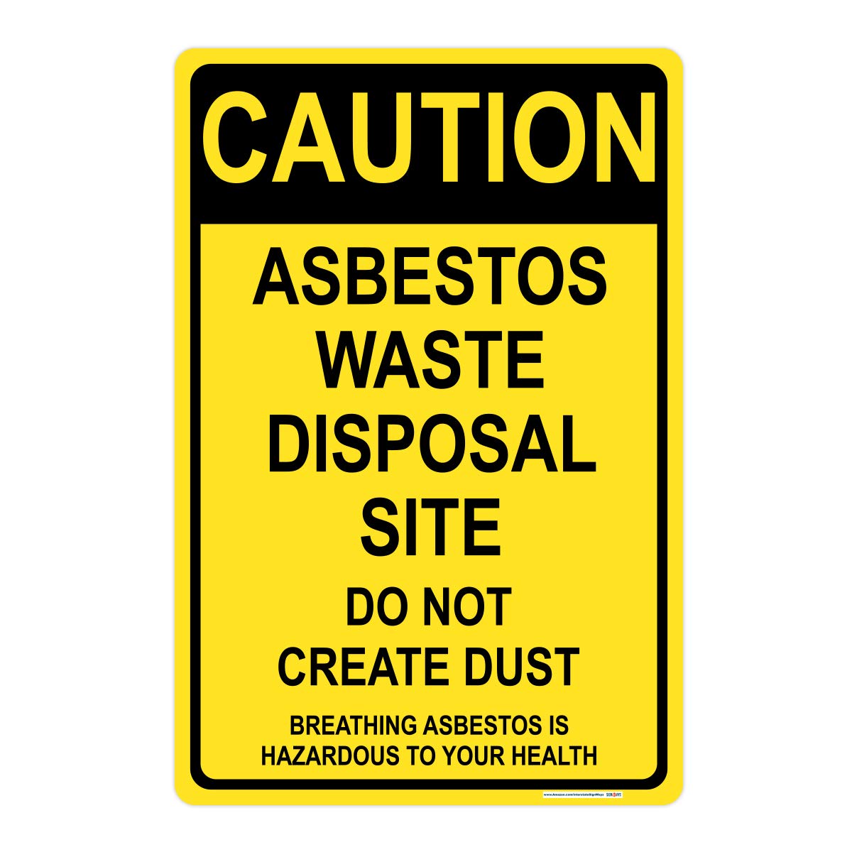 Asbestos Waste Disposal Sign