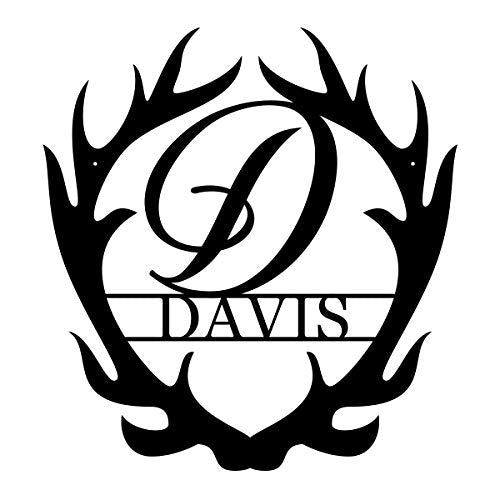 Customizable Antler Powder Coated Sign