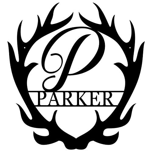 Customizable Antler Powder Coated Sign