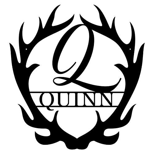 Customizable Antler Powder Coated Sign