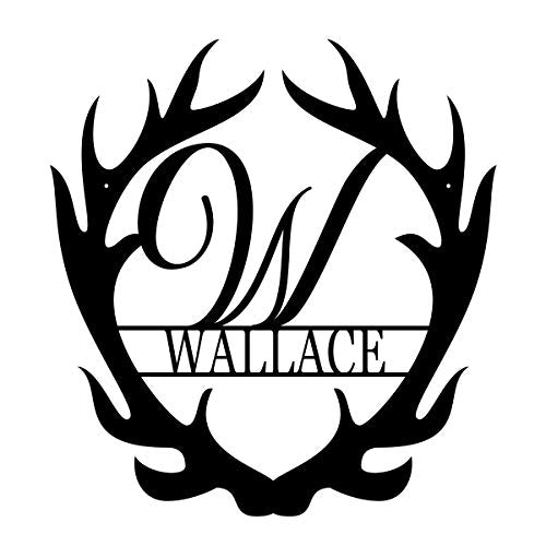 Customizable Antler Powder Coated Sign