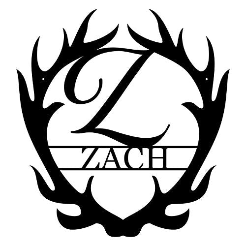 Customizable Antler Powder Coated Sign