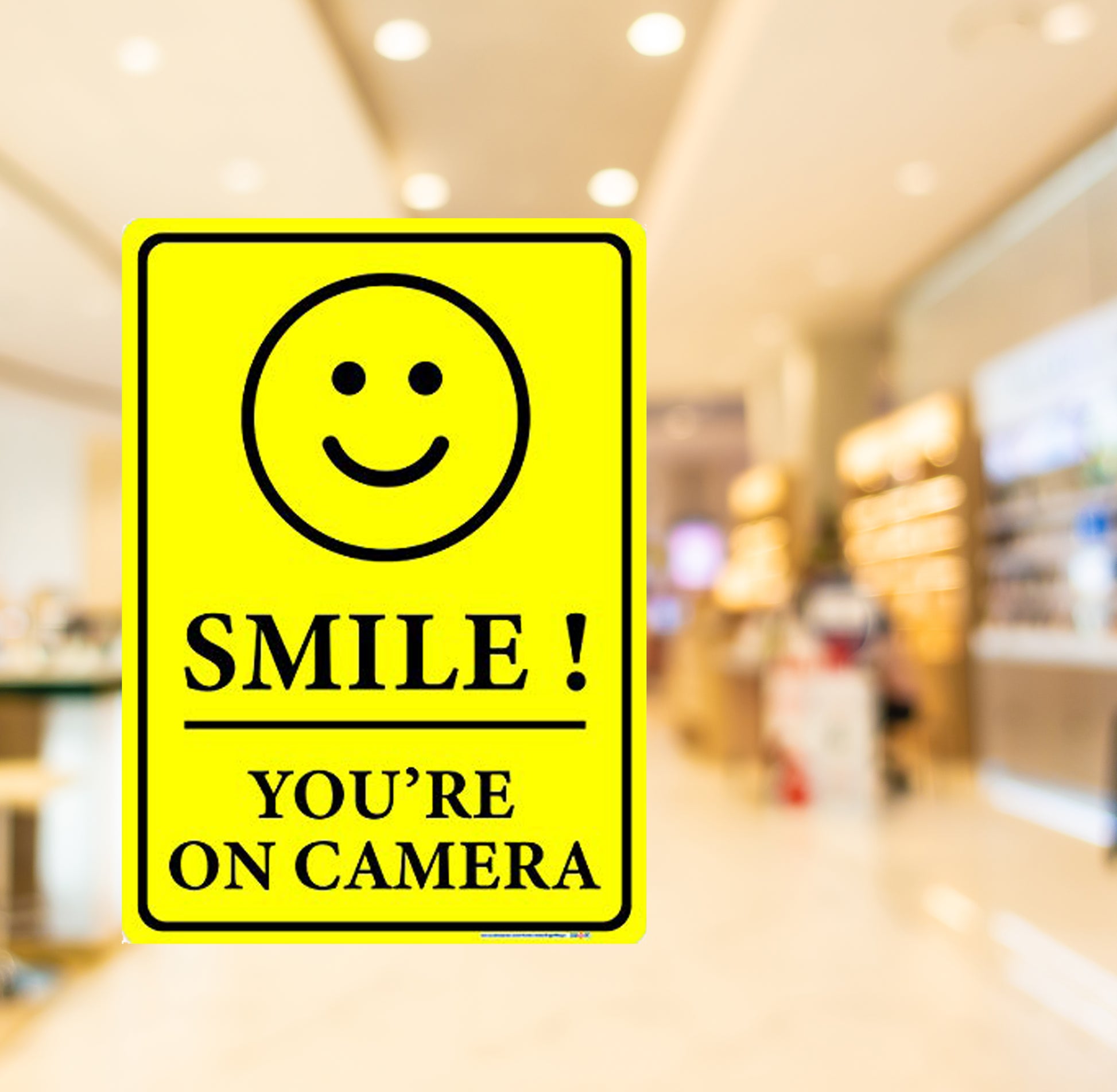 Smile! You're On Camera Sign