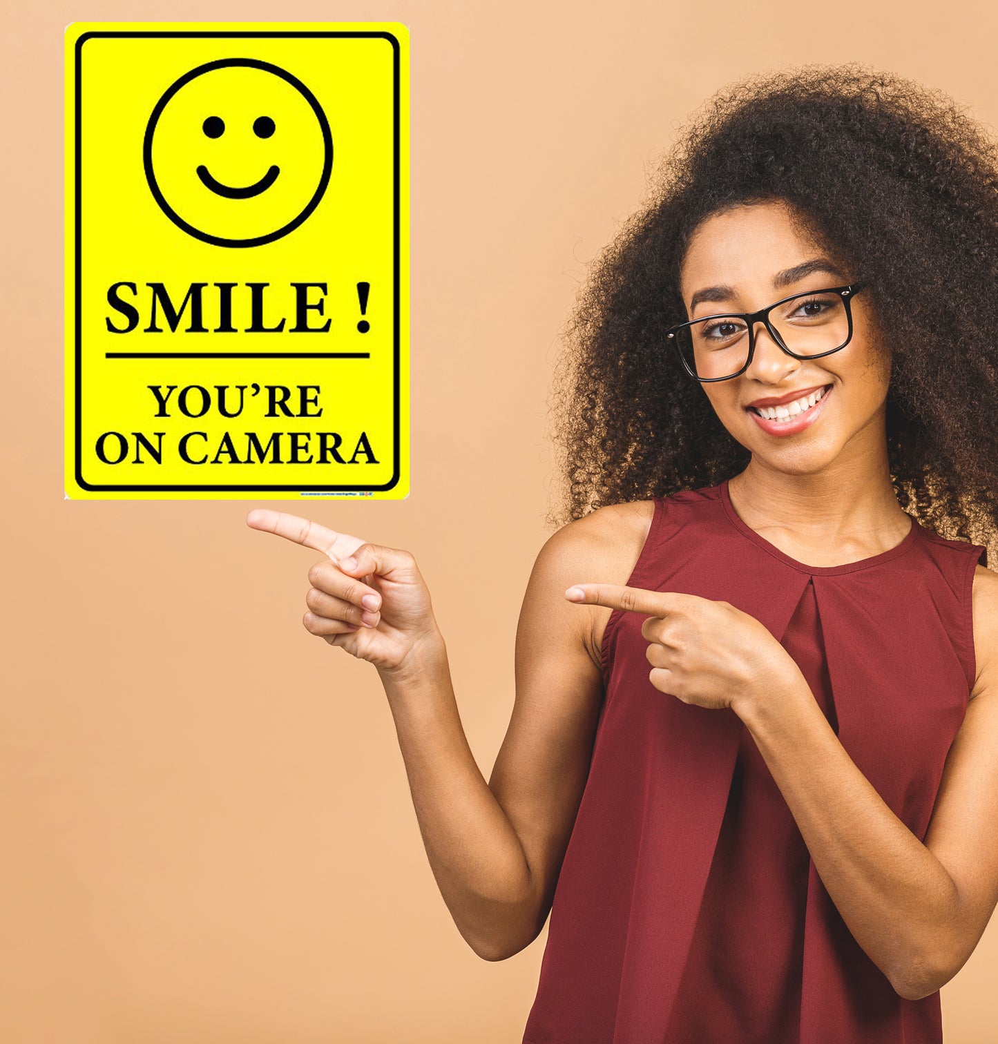 Smile! You're On Camera Sign