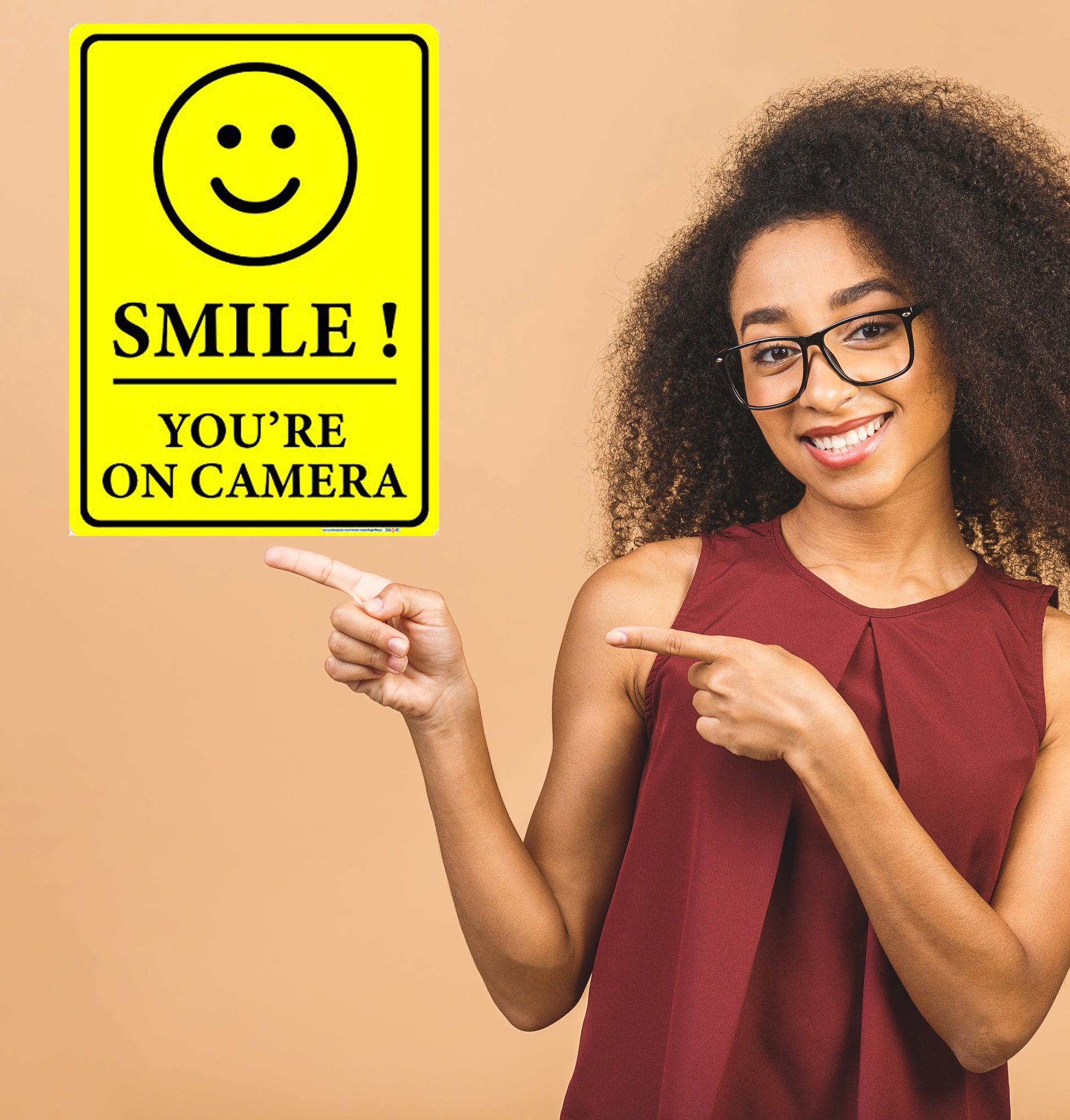 Smile! You're On Camera Sign
