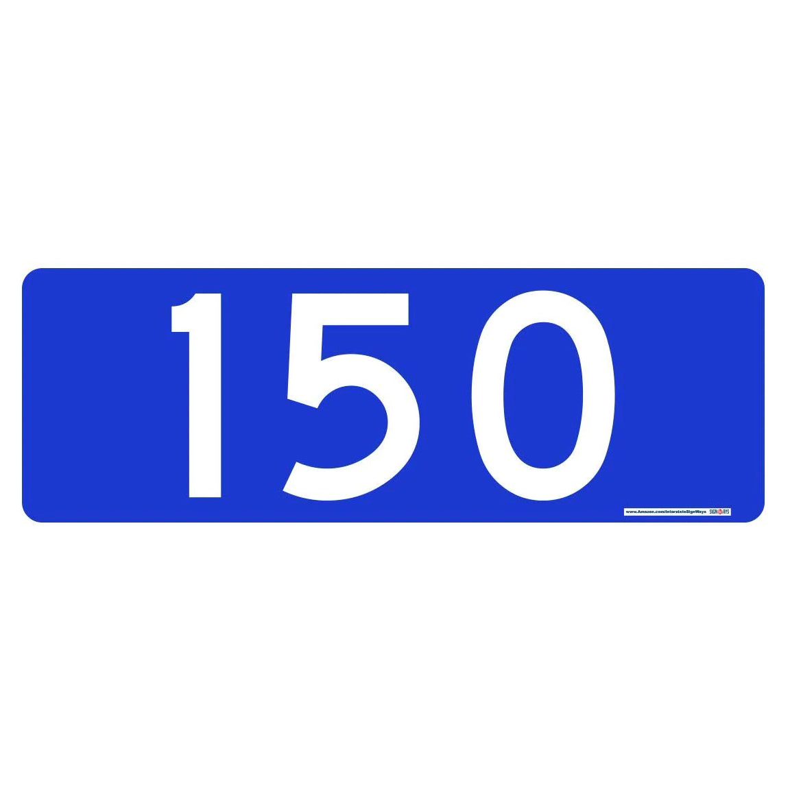 Interstate Signways Horizontal 911 Double Sided Blue sign