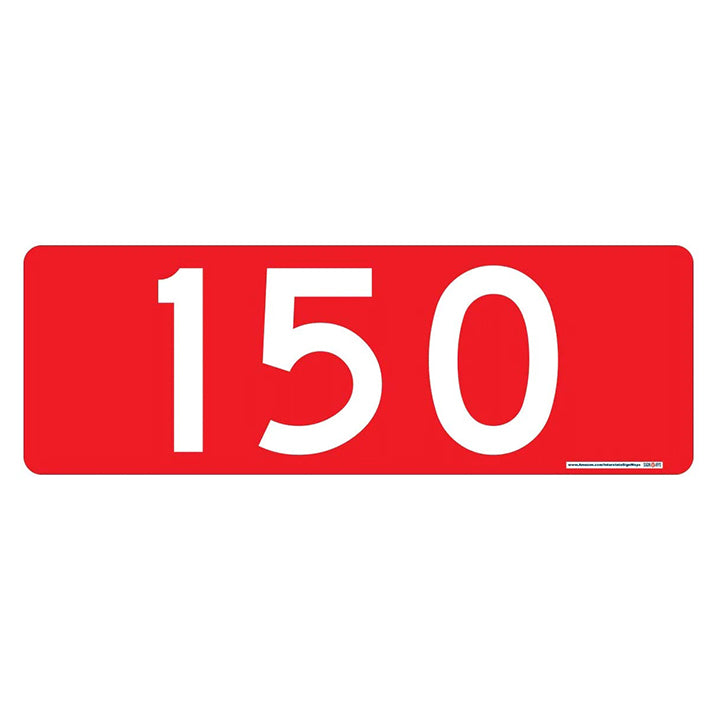Interstate Signways Horizontal 911 Double Sided Red sign