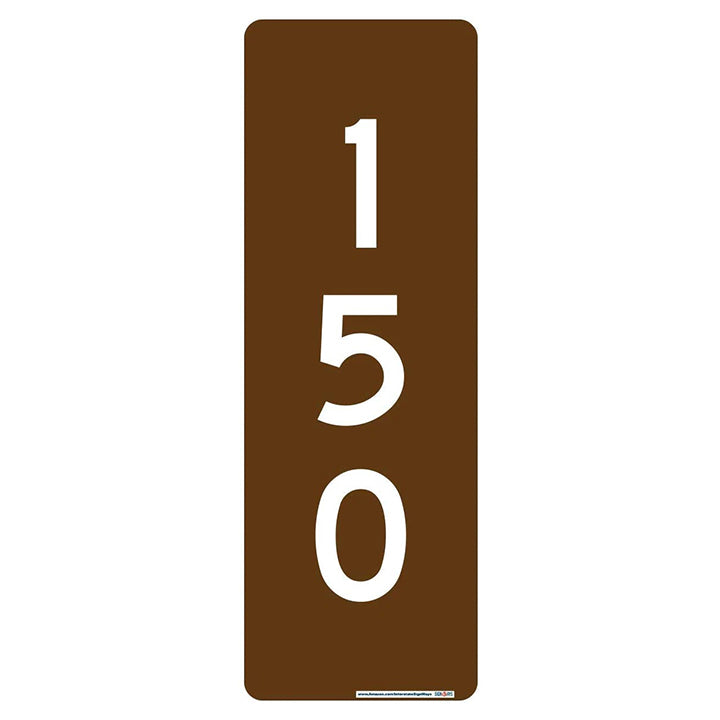 SignWays 911 Address Reflective Signs | Custom Double-Sided House Numbers Vertical