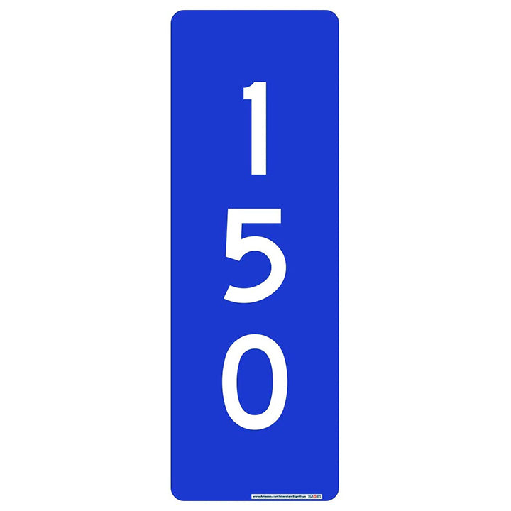 SignWays 911 Address Reflective Signs | Custom Double-Sided House Numbers Vertical