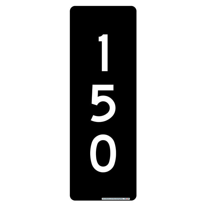 SignWays 911 Address Reflective Signs | Custom Double-Sided House Numbers Vertical