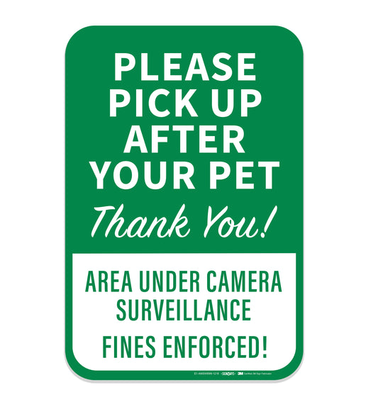 Please Pick Up After Your Pet Sign