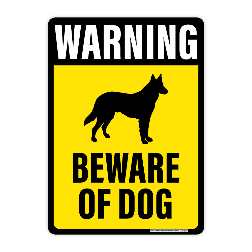 Warning, German Shepard, Beware of Dog Sign