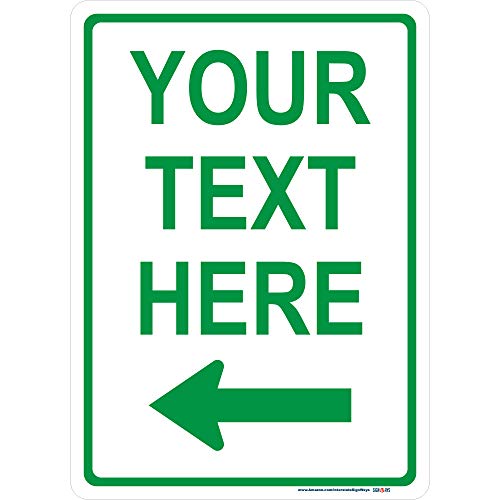 Customizable Left Arrow Sign