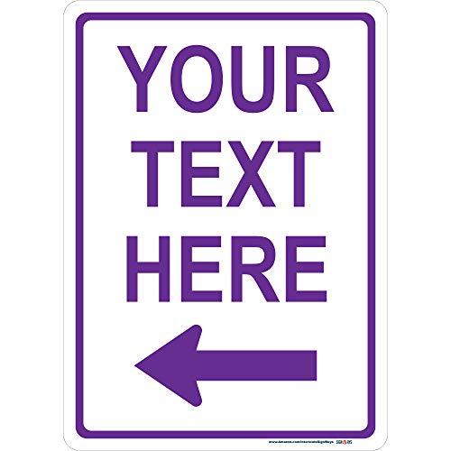 Customizable Left Arrow Sign