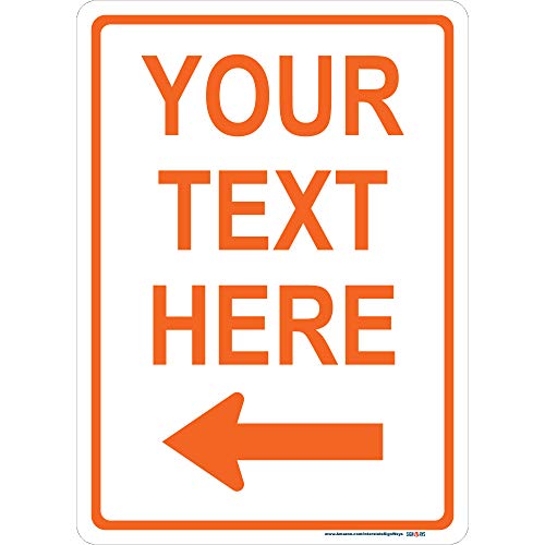 Customizable Left Arrow Sign