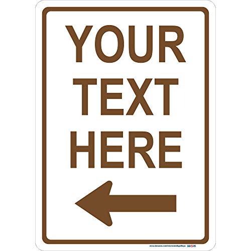 Customizable Left Arrow Sign