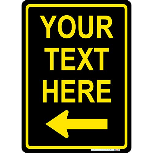 Customizable Left Arrow Sign