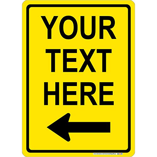 Customizable Left Arrow Sign