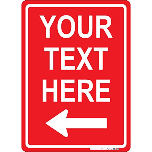 Customizable Left Arrow Sign