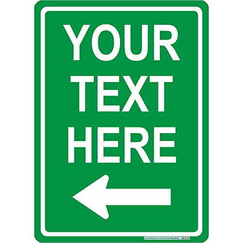 Customizable Left Arrow Sign