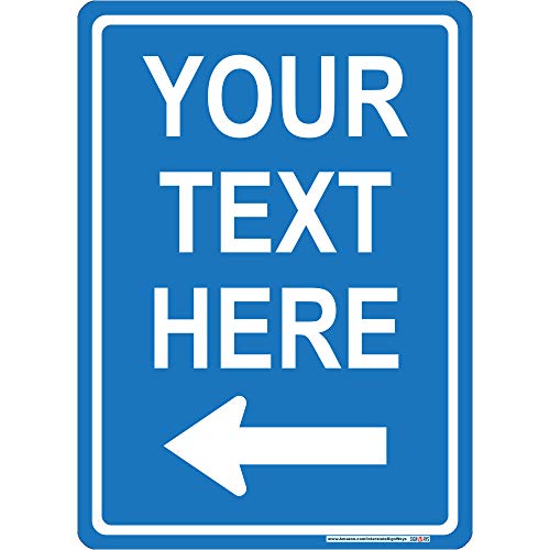 Customizable Left Arrow Sign