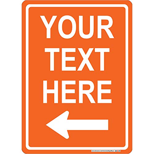 Customizable Left Arrow Sign
