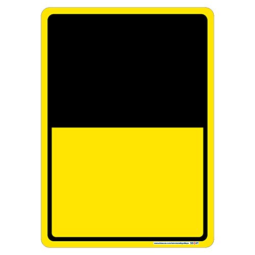 Customizable Half Color / Half White Metal Vertical Sign