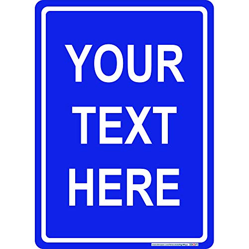 Customizable Border Vertical Aluminum Metal Sign