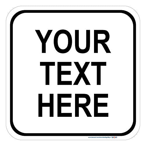 Customizable Blank Aluminum Metal Square Sign