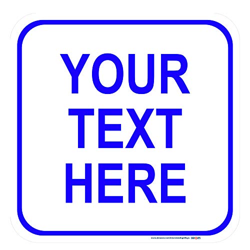 Customizable Blank Aluminum Metal Square Sign