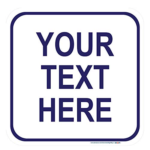 Customizable Blank Aluminum Metal Square Sign