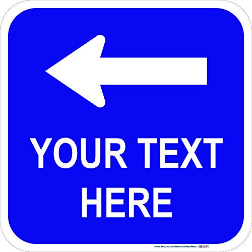 Customizable Top Arrow Square Reflective Aluminum Sign