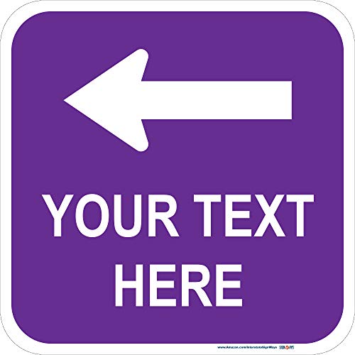 Customizable Top Arrow Square Reflective Aluminum Sign