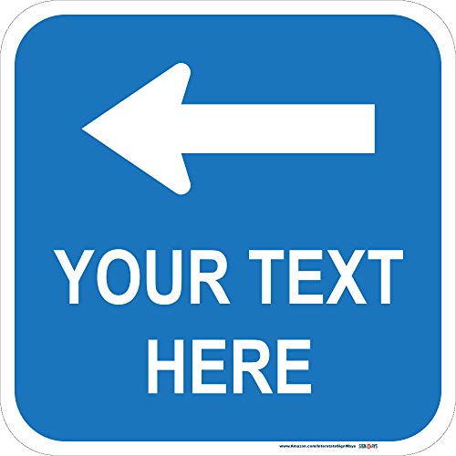 Customizable Top Arrow Square Reflective Aluminum Sign