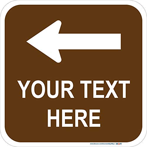 Customizable Top Arrow Square Reflective Aluminum Sign