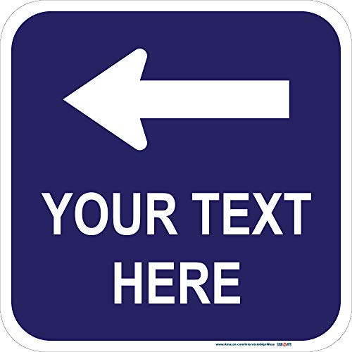 Customizable Top Arrow Square Reflective Aluminum Sign